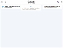 Tablet Screenshot of gordonsjewelers.com